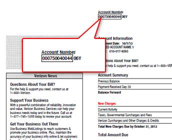 verizon account number format.